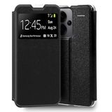 Cool Flip Cover hoes voor Xiaomi Redmi Note 13 Pro Plus 5G glad zwart
