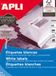 APLI 10563 printeretiket Wit 105 x 48 mm 6000 stuk(s)