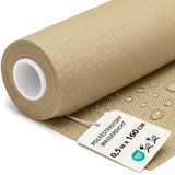 Outdoor Stof per Meter Waterafstotend Polyesterstof 0,5M x 160 cm – Tuinstof voor Zonnescherm Tuinmeubels Kussens Bekleding Buiten Robuust met Oeko Tex Beige