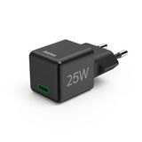 Hama Snellader, USB-C, PD/Qualcomm®, Super Mini-oplader, 25 W, zwart