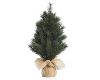 Everlands Kaemingk Malmö Mini Kerstboom - 75 cm - Kunststof - Tweekleurig - Inclusief Versiering - Met Sneeuw