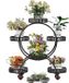 Merkloos Table à plantes - Support de plantes - support de fleurs 74,9 x 32 x 78 centimètres Fer noir