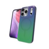 ZAGG Milan Snap mobiele telefoon hoes voor iPhone 17 Pro, groen/blauw, MagSafe compatibel