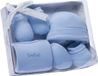 Gamberritos Babykledingset Jongens Blauw Katoen Lange Mouw Hartjes One Size 4 Stuks
