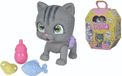 Smoby Pamper Petz Chat, à adopter, animal interactif, 4 accessoires, articulé, boit et fait ses besoins, certificat d'adoption