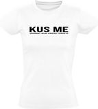 Sol's Kus me voor dat mijn vriend terug is Dames T-shirt - Wit - 5XL