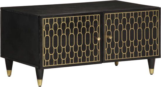 vidaXL Salontafel 80x50x40 cm massief mangohout