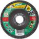 wolfcraft - Disque lamelle - 115mm - Grain 60 - Plateau abrasif à lamelles pour meuleuse d'angle pour métal - 2028099