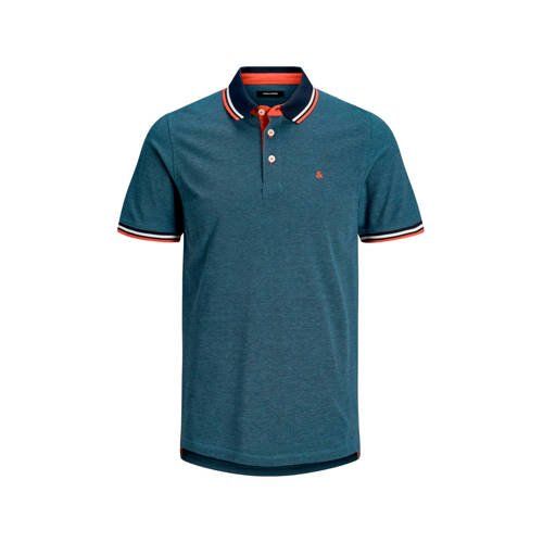 Jack & Jones ESSENTIALS slim fit polo met logo blauw