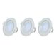 LED-spots, GEFOM LED-spots, geïntegreerd, IP20, 5 W, aluminiumkleuren, verstelbaar tot 25 ° hoek, 120 °, inbouwmaten: 70 mm, 2700 K, 3 stuks