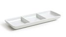 Inde 36944 dienblad met 3 vakken, latex, 24,5 x 8,5 x 2,5 cm, porselein