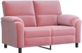 vidaXL Canapé Rose 154 x 85 x 93 cm velours