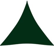 vidaXL Parasol triangulaire 5x5x5 m Tissu Oxford vert foncé