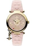 Vivienne Westwood Dameshorloge Orb II analoog kwarts VV006PKPK, roze, band