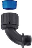 HellermannTyton 166-22808 HGL13-90-PG9-PA66/TPE-BK Slangbevestiging Zwart PG9 90° 1 stuk(s)