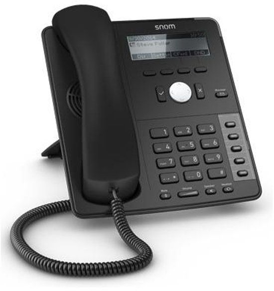 Snom D715 - VoIP telefoon - Antwoordapparaat - Zwart