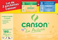 Canson Papier à dessin C à Grain, 240 x 320 mm, 180 g/m², 3 paquets de 12 feuilles