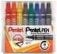 Pentel N50-8 markeerstift 8 stuk(s) Kogelpunt Multi