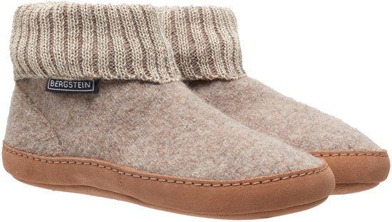Bergstein Cozy Lux Sloffen - Beige - Schoenmaat 25 - Unisex