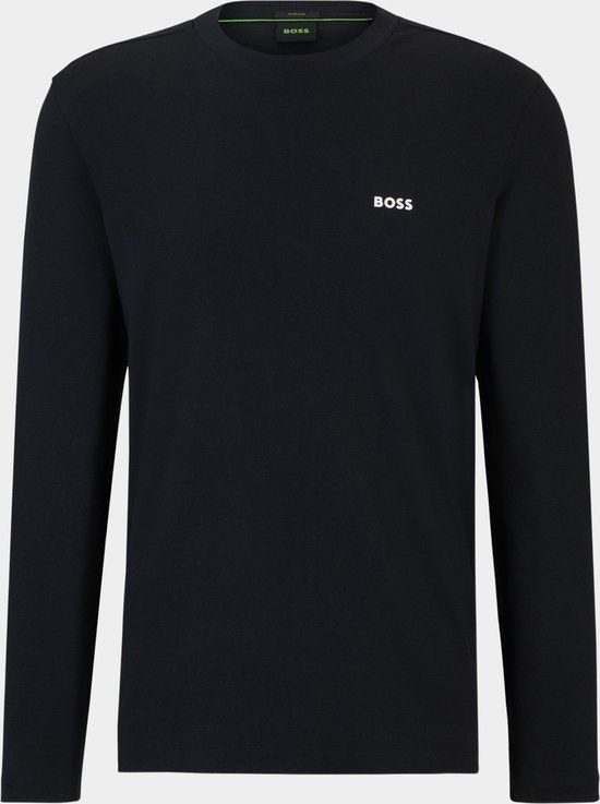 Boss Longsleeve Shirt T-shirt - Mannen - Maat M - Donkerblauw