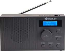 Denver DAB51B DAB+/ FM Radio - 40 voorkeuzezenders - Wekkerradio - Zwart