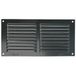 Amig - Rechthoekig aluminium rooster met muggennet - Ventilatieroosters voor luchtuitlaat - Ideaal voor keuken- en badkamerplafonds - Afmetingen 100 x 200 mm - Zwart