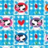 Merkloos / Sans marque KP Grappig Inpakpapier met Koeien | 250m x 30-100cm | 70 cm / 250 mtr.