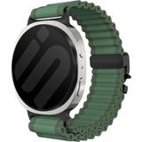 Samsung Bracelet nylon Outdoor avec boucle en P Samsung Galaxy Watch 8 Classic (vert avec noir)