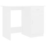 vidaXL Bureau 100x50x76 cm Bewerkt Hout Wit