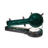 Crossrock CRA980BJBK krasbestendige harde beschermhoes voor 5-snarige banjo's met TSA-slot, binnenvak, zwart