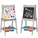 AIYAPLAY Kinderschildersezel MDF, grenenhout 51L x 50B x 108H cm Grijs