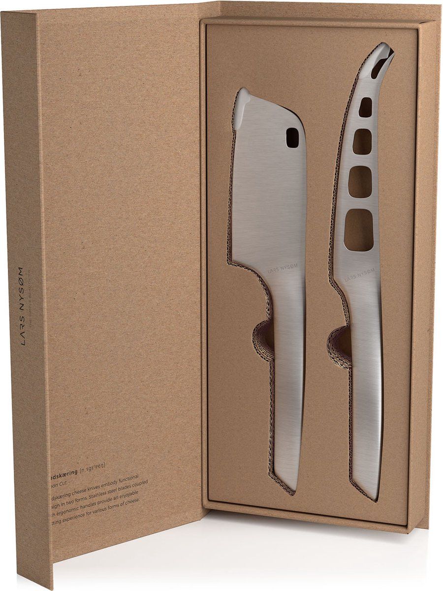 LARS NYSØM Kaasmessenset voor harde en zachte kaas Stainless Steel