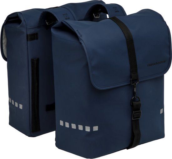 New Looxs Odense Double Fietstassen Dark Blue