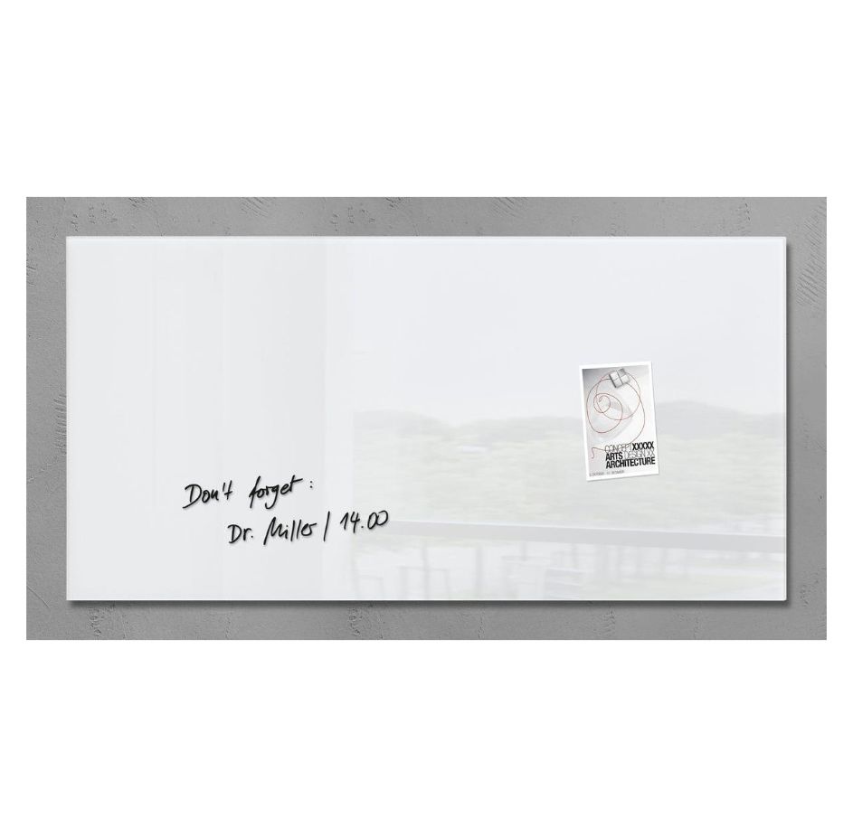 Sigel artverum - Magnetisch bord - wit - 91 x 46 cm