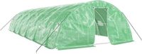 vidaXL Tuinkas met stalen frame, groen, 60 m², 12x5x2,3 meter