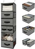 Organizer suspendu sans marque avec 6 compartiments - Rangement pour armoire - Blanc