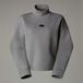 The North Face Mock Neck Relaxed Sweater voor dames Metallic Silver Heather S