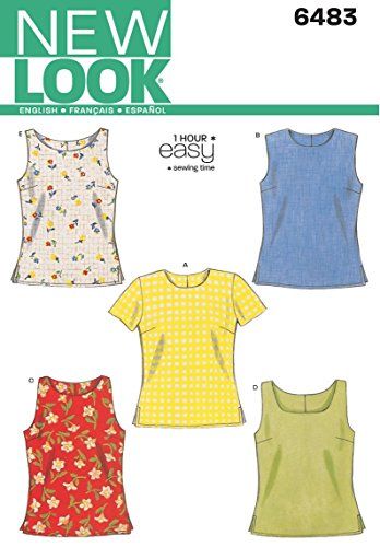 New Look Simplicity New Look 6483 Women's Top Sewing Pattern - Size A