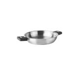 Lacor - 56724 - behuizing voor combi-pan, roestvrij staal 18/10, binnencoating, sandwich-thermobodem, 2 liter, stapelbaar, geschikt voor inductie, ovenbestendig, vaatwasmachinebestendig, Ø 24 cm