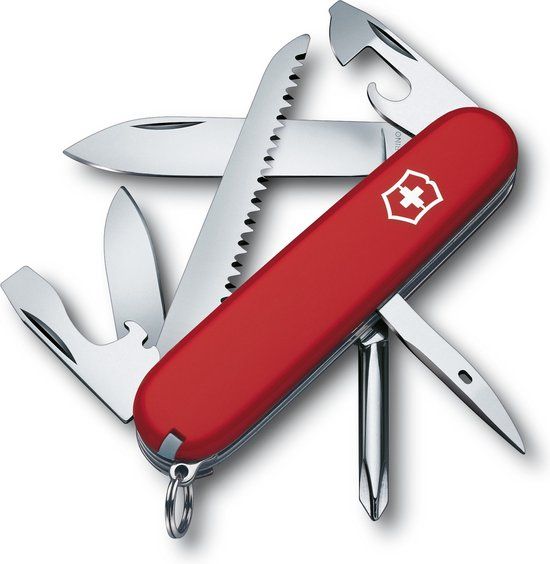 Victorinox Hiker Swiss Army Knife - 16 Functions - Red