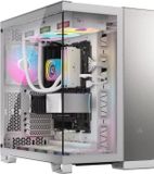 CORSAIR 6500X Mid-Tower PC Case, White/Satin Aluminum