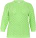 KAFFE CURVE KAFFE Damestrui met 3/4 mouwen, Katoen, Maat L, Lime