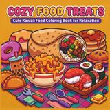 Cozy Food Treats: A Cute Kawaii Food Coloring Book for Relaxation