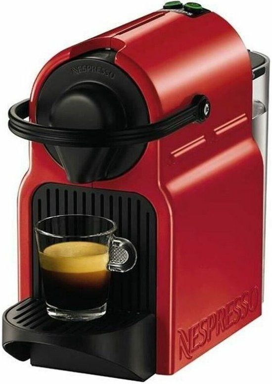 Krups Nespresso Inissia Rouge YY1531FD - Capsule Coffee Machine - 0.7L - Red/Black