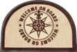 Marine Business paillasson brun Welcome on board 70 x 50 cm