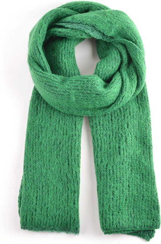 Giuliano Najaar Sjaal - Groen - Dames - Wol/Viscose - 82x174 cm