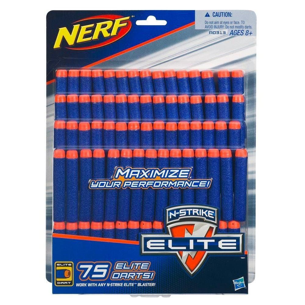 NERF ELITE Refill - 75 stuks - Blauw/Oranje - N-STRIKE Compatibel