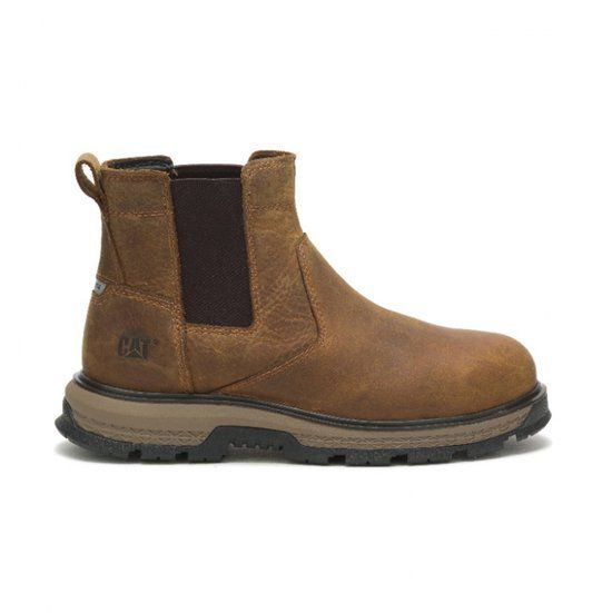 CAT Safety Tentoonstelling Chelsea S3 W | Piramide - FW Industrial Adult - Maat 41 - Brown