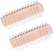 Merkloos / Sans marque Humbert Und Brandt Gmbh Nagelborstel tweezijdig bezet - 2x - beige - Kunststof - kunstvezel - 8 cm