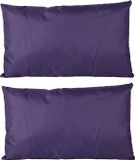 Anna's Collection 2x Bank/sier kussens voor binnen en buiten - Paars - 30 x 50 cm